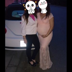 Lace maternity dress